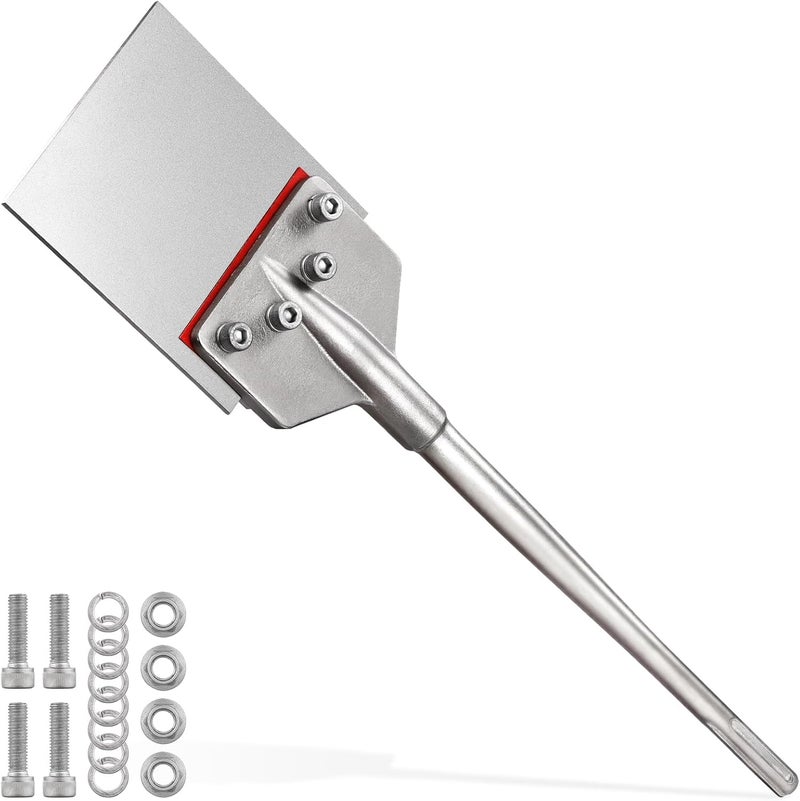 TGFTGF 6 in SDS Max Floor Scraper for SDS Max Rotary Hammer Drill, Heavy Duty SDS Max Chisel Bits for Demolition Hammer, 24 in Long Handle and Heavy Duty Blade, Tile Removal Tool for Ceramic Mortar - Image 1